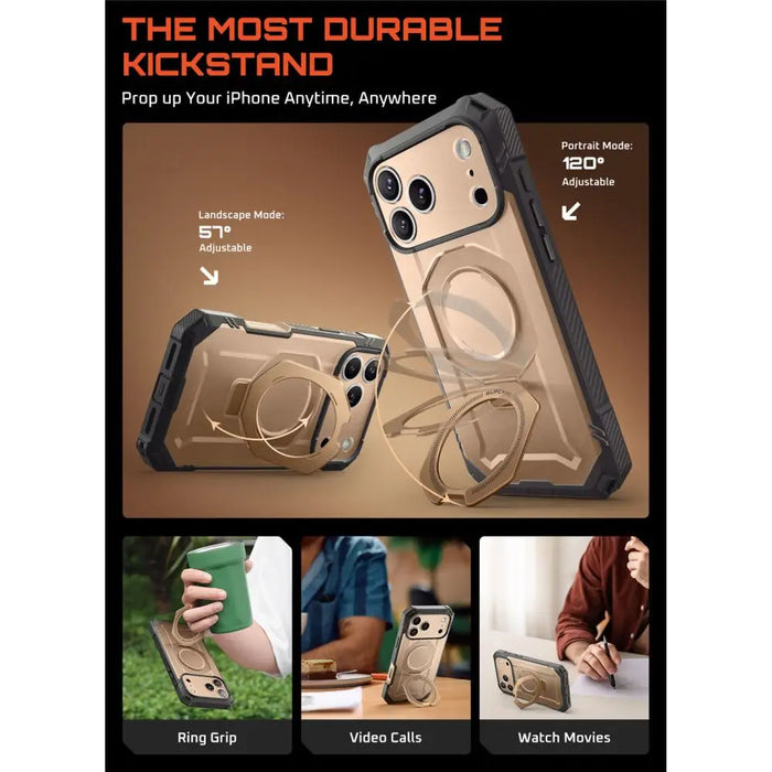 Supcase UB Grip Pro Mag MagSafe Case for iPhone 17 Pro Max - Gold - Cell phone cases and covers<<<HurtelXML