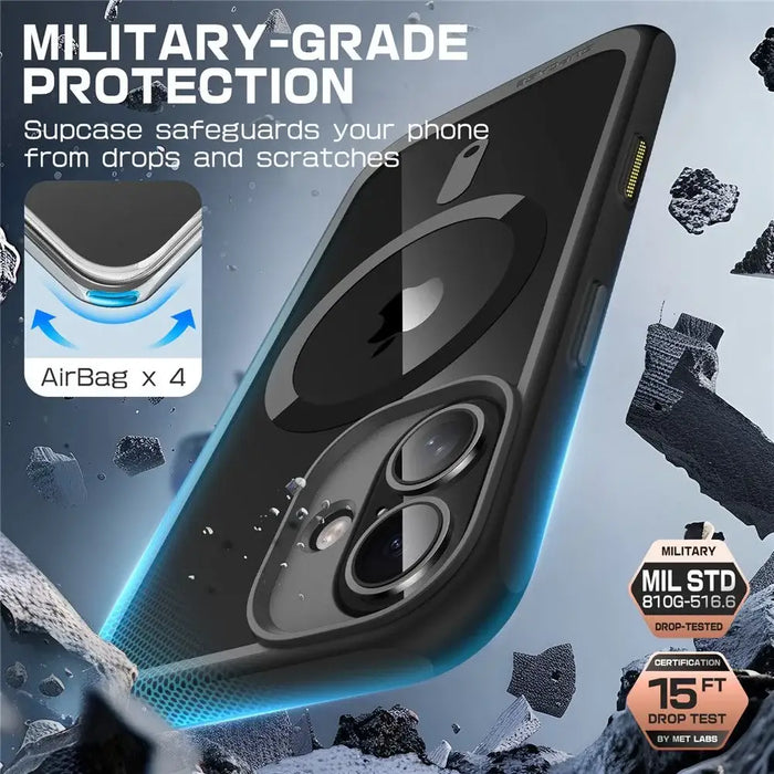 Supcase UB Mag Case with MagSafe for iPhone 16 - Black - Cell phone cases and covers<<<HurtelXML