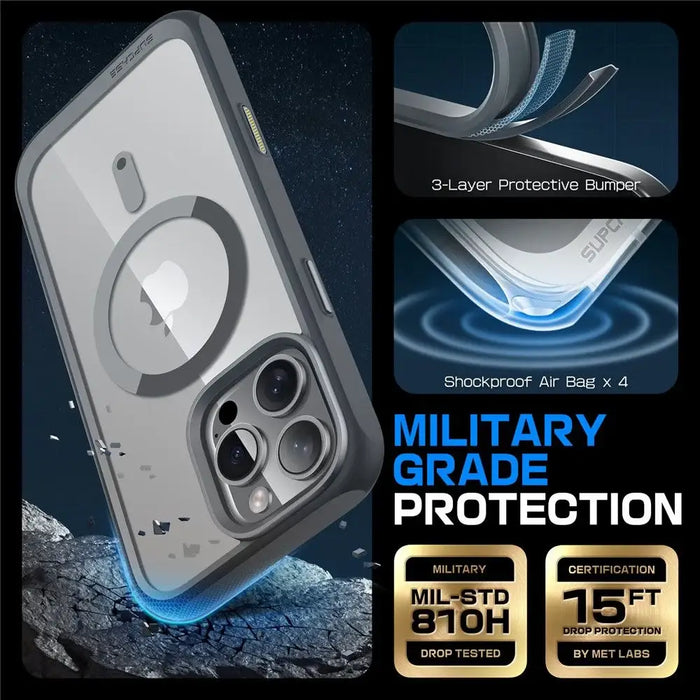 Supcase UB Mag Case with MagSafe for iPhone 16 Pro - Gray - Cell phone cases and covers<<<HurtelXML