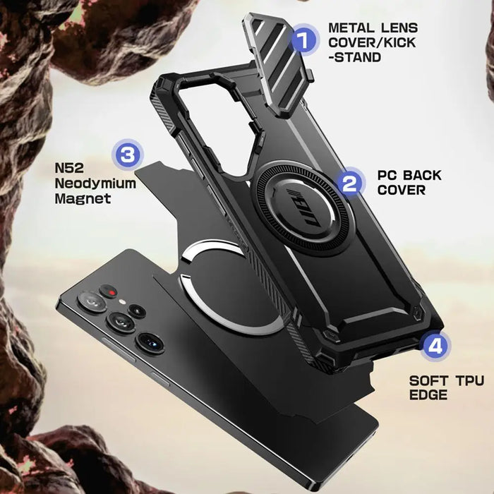 Supcase UB XT Mag Case for Samsung Galaxy S25 Ultra - Black - Cell phone cases and covers<<<HurtelXML