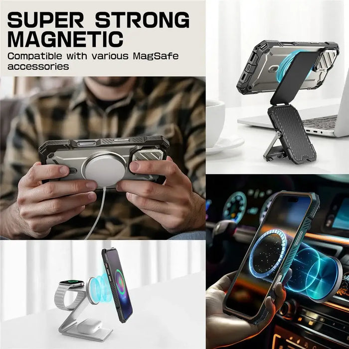 Supcase UB XT Mag Case with MagSafe for iPhone 16 Pro Max - Gray - Cell phone cases and covers<<<HurtelXML