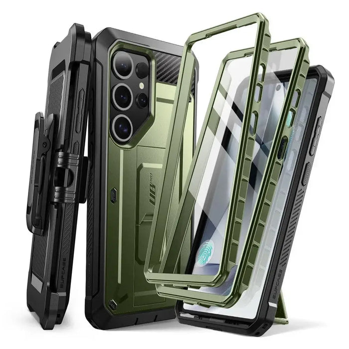 Supcase Unicorn Beetle Pro 2-set Case for Samsung Galaxy S25 Ultra - Olive - Cell phone cases and covers<<<HurtelXML