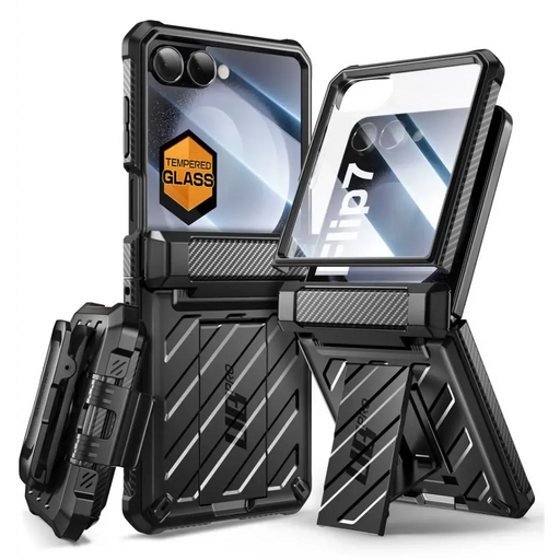 Supcase Unicorn Beetle Pro Case for Samsung Galaxy Z Flip 7 - Black - Cell phone cases and covers<<<HurtelXML