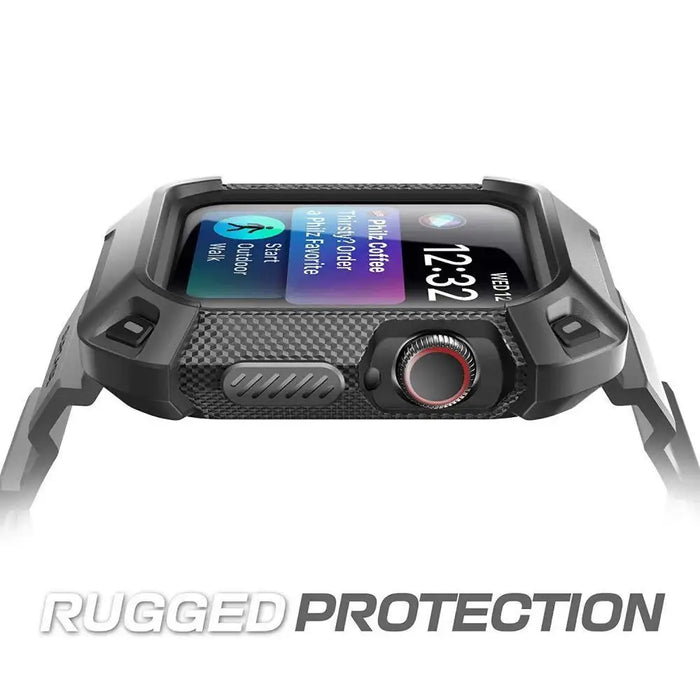 Supcase Unicorn Beetle Pro Case with Strap for Apple Watch 4/5/6/7/8/SE (44/45 mm) - Black - Cell phone cases