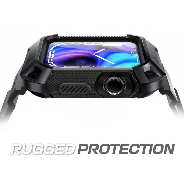 Supcase Unicorn Beetle Pro Case with Strap for Apple Watch 4/5/6/7/8/SE (44/45 mm) - Black - Cell phone cases