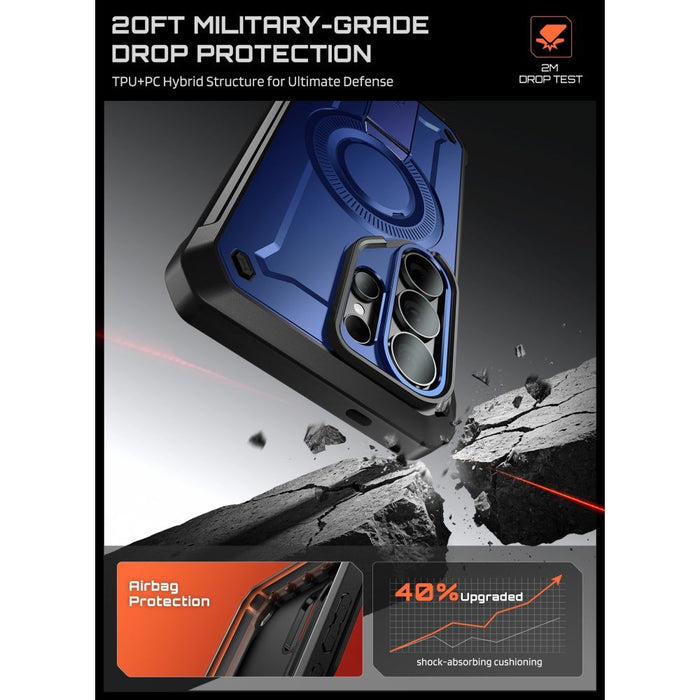 Supcase Unicorn Beetle Pro Mag MagSafe 2-set Case for Samsung Galaxy S26 Ultra - Black and Navy Blue