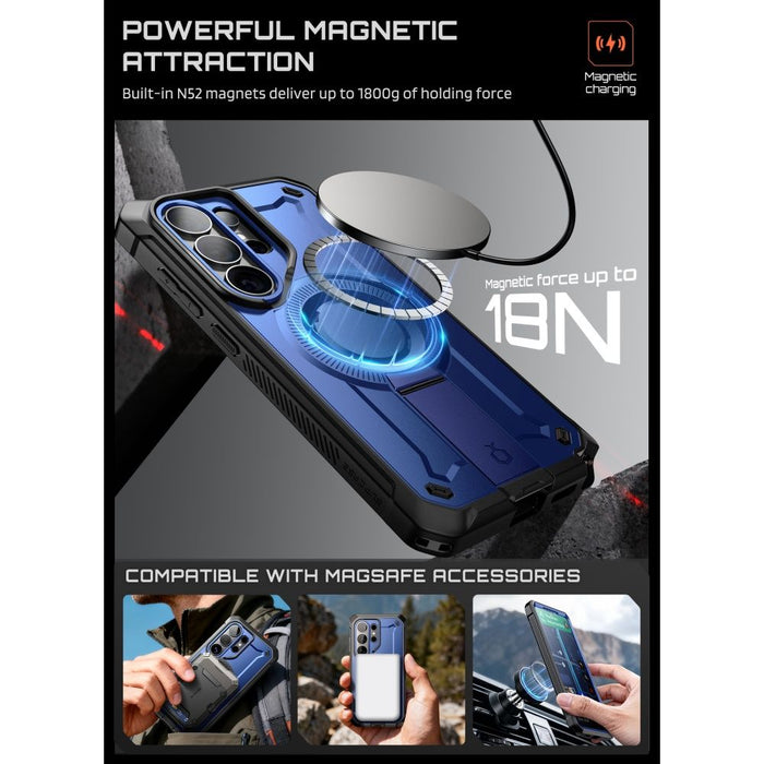 Supcase Unicorn Beetle Pro Mag MagSafe 2-set Case for Samsung Galaxy S26 Ultra - Black and Navy Blue