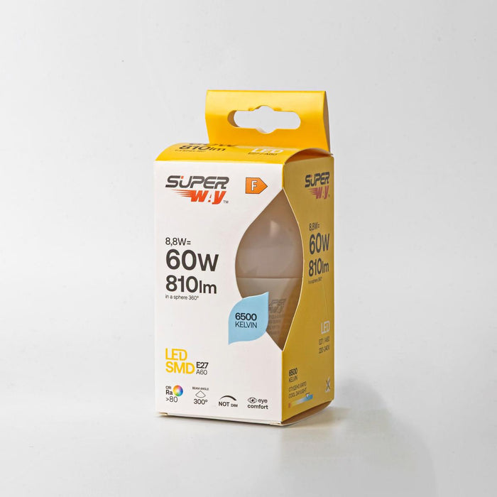 LED LAMP Ε27 Α60 8.8W 810LM 6500K SUPER
