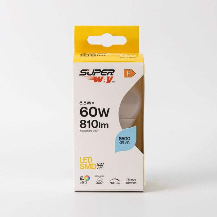 LED LAMP Ε27 Α60 8.8W 810LM 6500K SUPER