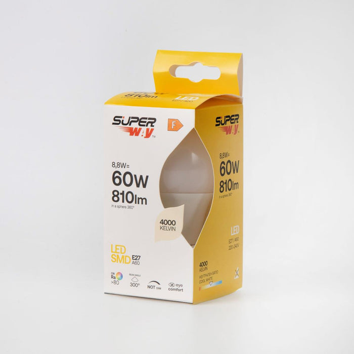 LED LAMP E27 Α60 8.8W 810LM 4000K SUPER