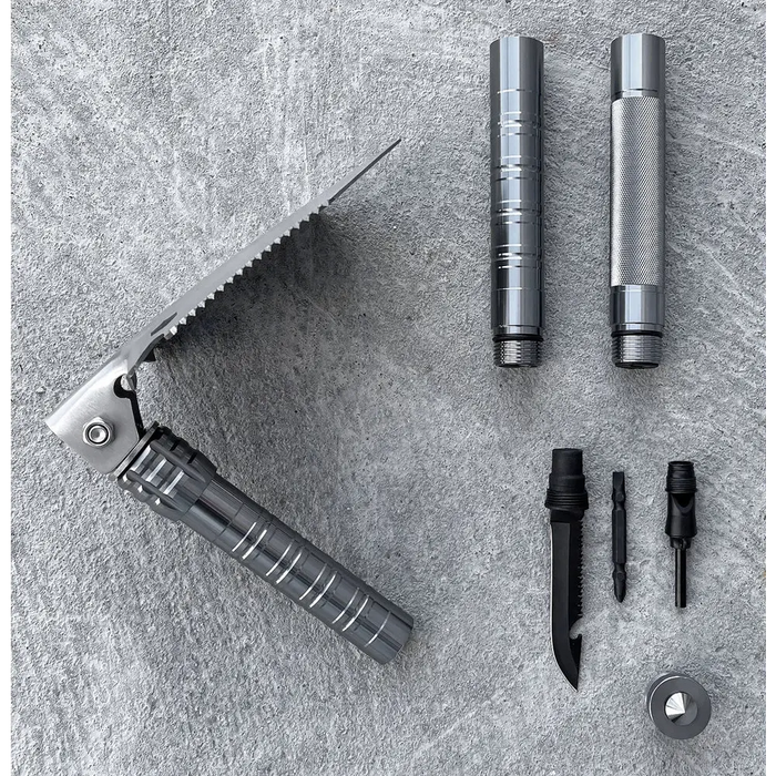 Survival shovel 10-in-1 folding shovel with knife screwdriver glass breaker - Others<<<HurtelXML