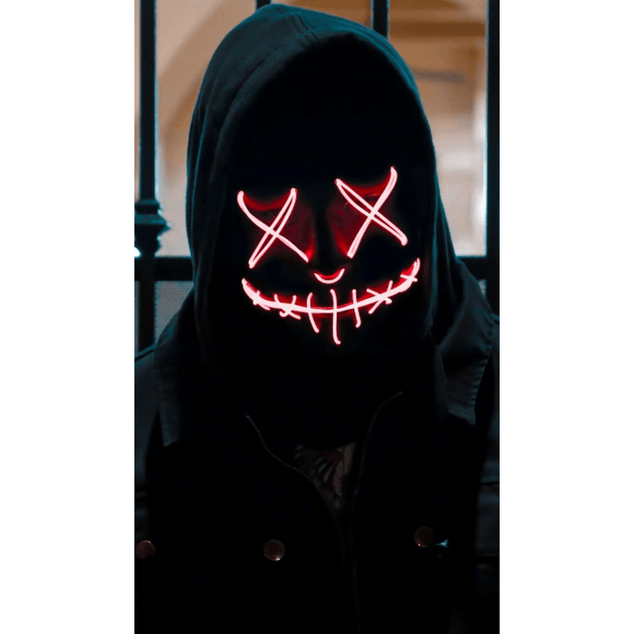 Purge Skull LED Mask for Halloween, Party, New Year, Birthday