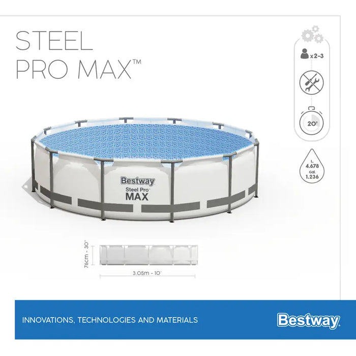 SWIMMING POOL F305X76CM BESTWAY 56408 - Басейни с рамка<<<Басейни плажни артикули и оборудване<<<Градина<<<Praktiker