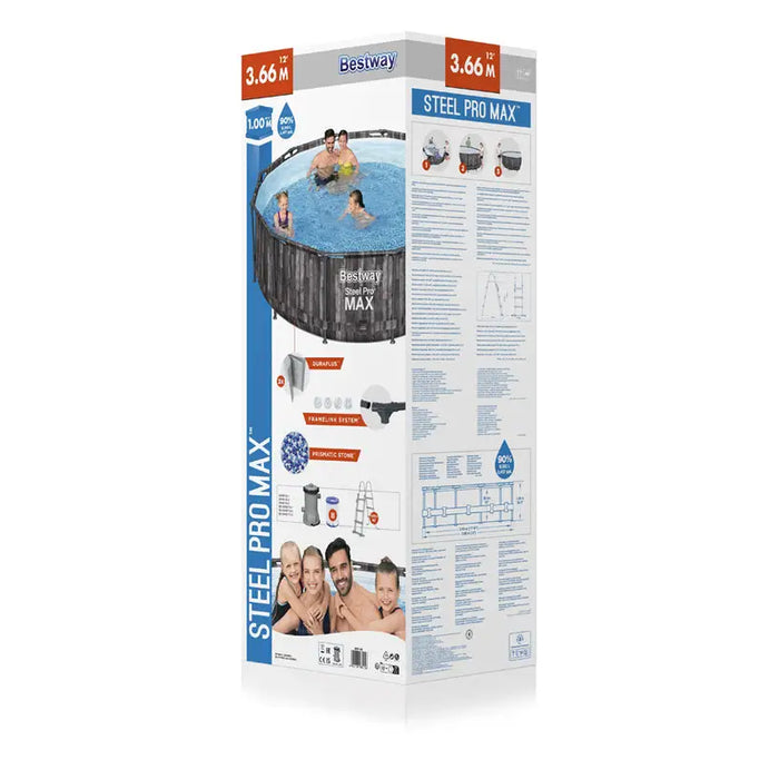 SWIMMING POOL F366X100CM BESTWAY 5614X - Басейни с рамка<<<Басейни плажни артикули и оборудване<<<Градина<<<Praktiker