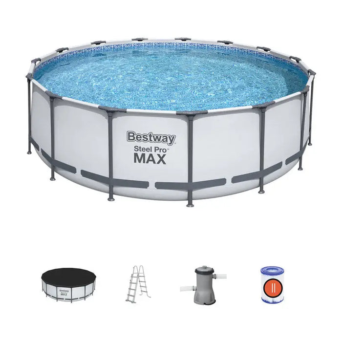 SWIMMING POOL F457X122CM BESTWAY 56438 - Басейни с рамка<<<Басейни плажни артикули и