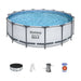 SWIMMING POOL F457X122CM BESTWAY 56438 - Басейни с рамка<<<Басейни плажни артикули и