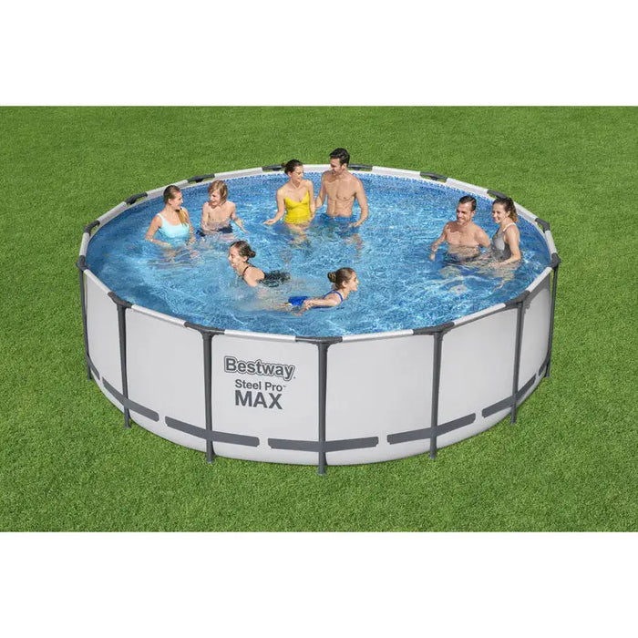 SWIMMING POOL F457X122CM BESTWAY 56438 - Басейни с рамка<<<Басейни плажни артикули и