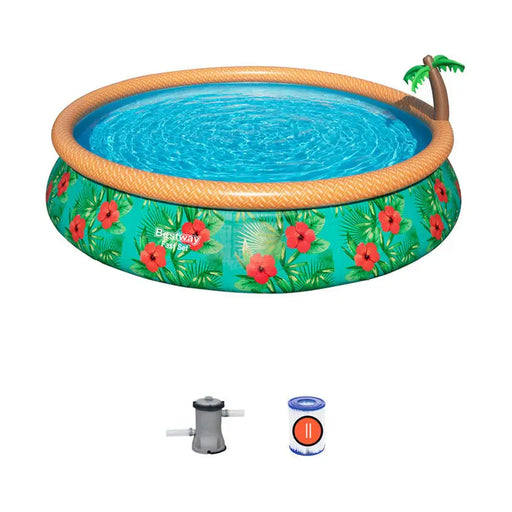 SWIMMING POOL F457X84CM BESTWAY 57416 - Надуваеми басейни<<<Басейни плажни артикули и оборудване<<<Градина<<<Praktiker