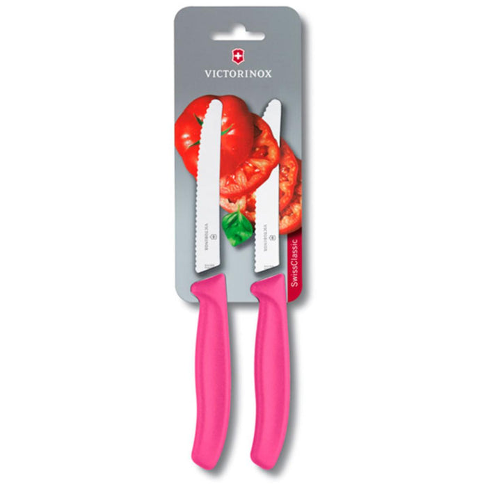 TOMATO KNIFE SWISSCLASSIC 11CM PINK KT