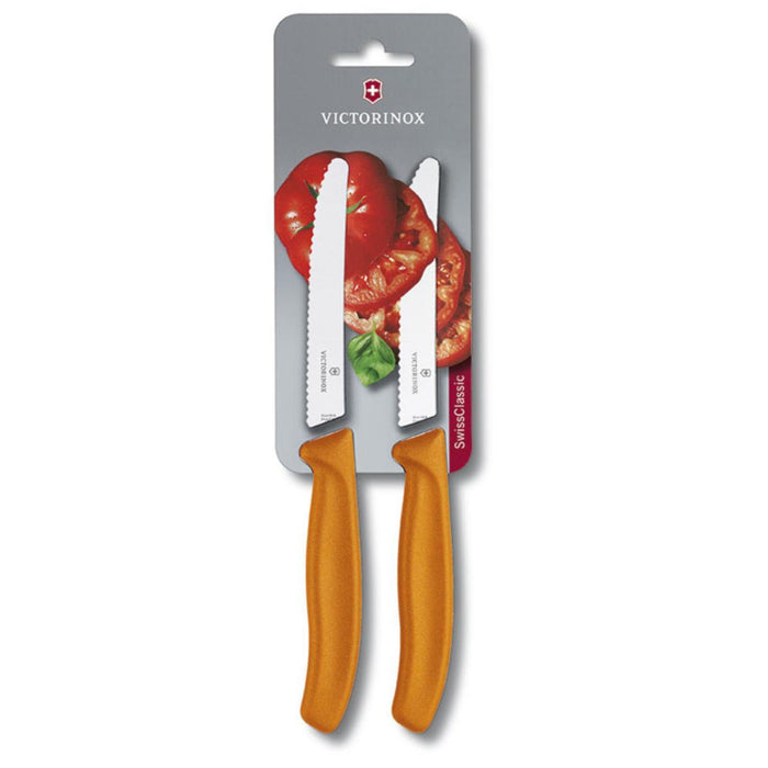 TOMATO KNIFE SWISSCLASSIC 11CM ORANGE CT