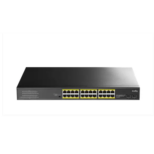 Switch Cudy GS1028PS2 24 ports 10/100/1000 24× GbE with 802.3at/af PoE 2× Uplink SFP Default/VLAN/Extend Modes for 19’’