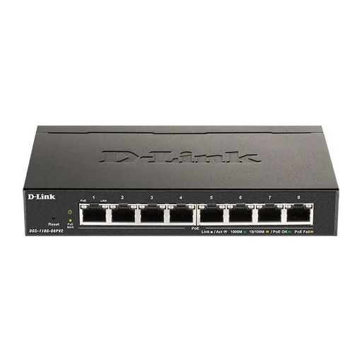 Switch D-Link DGS-1100-08PV2/E - Суичове - с контрол<<<Мрежово оборудване<<<ValiAPI&&&Компютър Мрежи и
