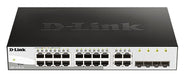 Switch D-Link DGS-1210-16/E 16-port 10/100/1000 Gigabit Smart Switch including 4 Combo 1000BaseT/SFP managed