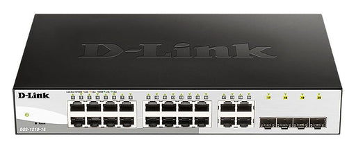 Switch D-Link DGS-1210-16/E 16-port 10/100/1000 Gigabit Smart Switch including 4 Combo 1000BaseT/SFP managed