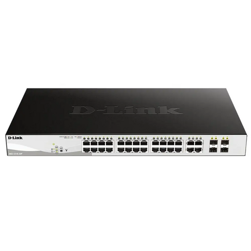 Switch D-Link DGS-1210-24P/E 24 PoE 10/100/1000 Base-T port with 4 x 1000Base-T /SFP ports Controllable Mounting