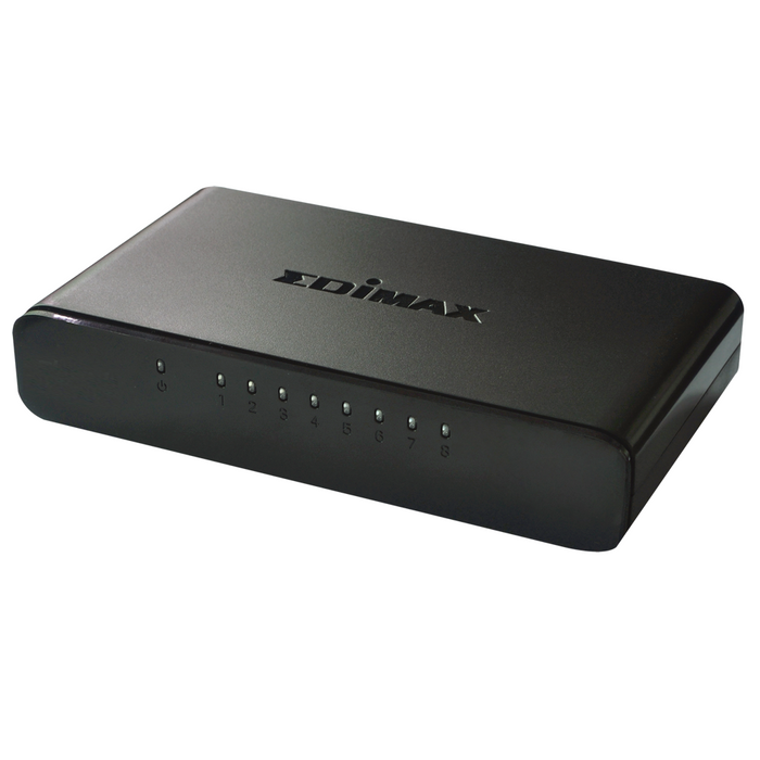 Switch EDIMAX ES-3308P 8 ports 10/100Mbps - Суичове - без контрол<<<Мрежово оборудване<<<ValiAPI&&&Компютър Мрежи и