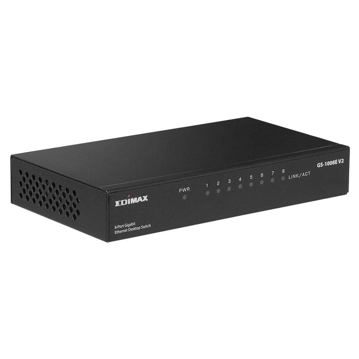 Switch with 8 ports EDIMAX GS-1008E V2 Gigabit - Суичове - без контрол<<<Мрежово оборудване<<<ValiAPI