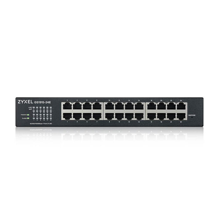 Switch ZyXEL GS1915-24E 24-Port Gigabit Managed Cabinet Mount - Managed Switches<<<ZyXEL<<<ZyXEL<<<PolyComp&&&Суичове