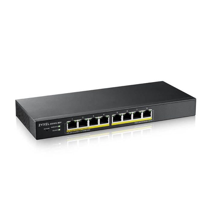 Switch ZyXEL GS1915-8EP 8-port Gigabit Managed PoE - Managed Switches<<<ZyXEL<<<ZyXEL<<<PolyComp&&&Суичове - с