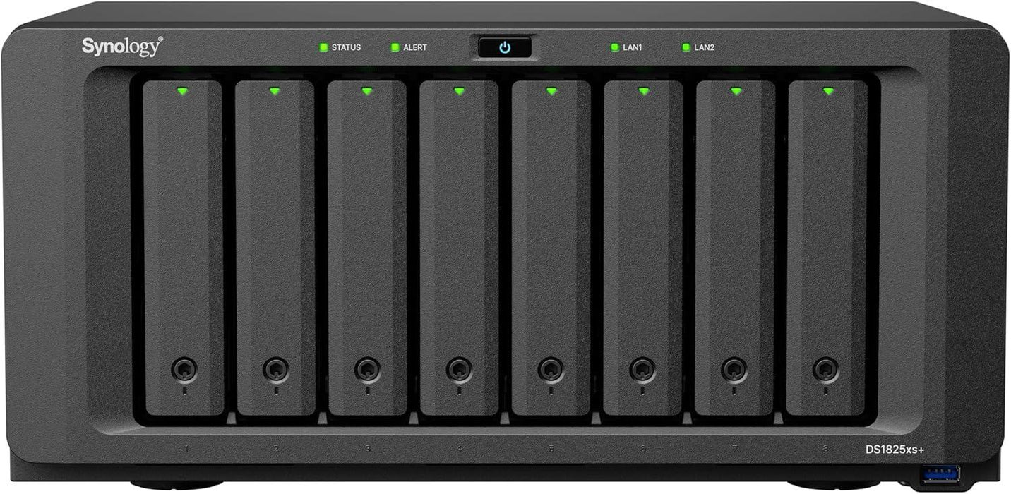 Network Storage Synology DS1825+, for 8 disks, AMD Ryzen V1500B, 8 GB DDR4