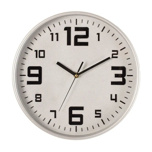 Table clock Atmosphera Silver polypropylene (Ø 30 cm) - Декорация и Осветление<<<Дом Градина<<<BigBuy&&&Стенни
