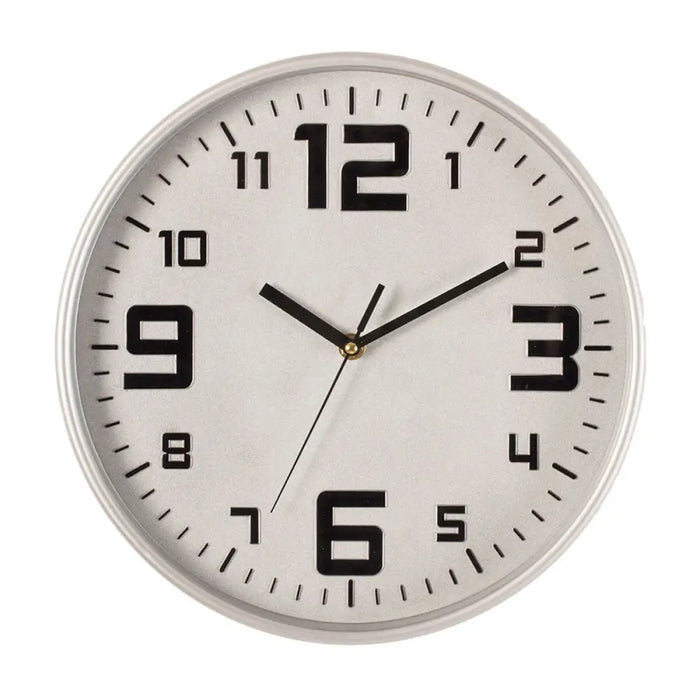 Table clock Atmosphera Silver polypropylene (Ø 30 cm) - Декорация и Осветление<<<Дом Градина<<<BigBuy&&&Стенни