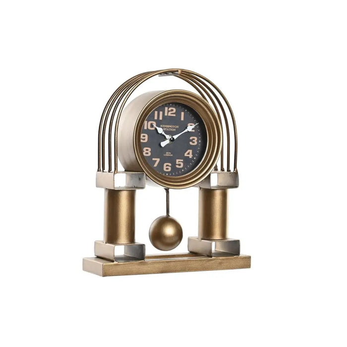Table clock DKD Home Decor Black Golden Traditional - Декорация и Осветление<<<Дом Градина<<<BigBuy&&&Стенни часовници