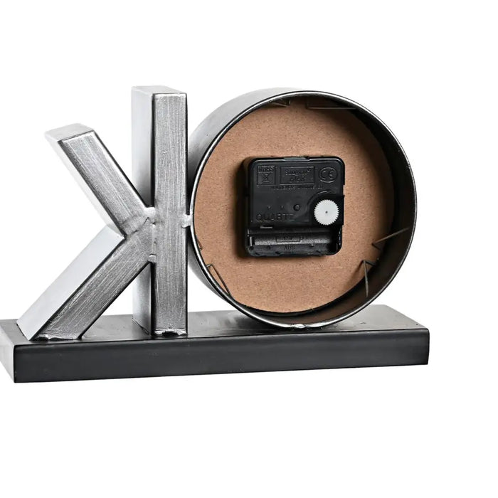 Table clock DKD Home Decor Black Silver (2 Units) - Декорация и Осветление<<<Дом Градина<<<BigBuy&&&Стенни часовници и