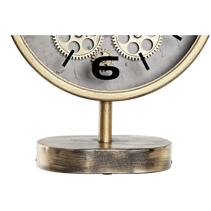 Table clock DKD Home Decor Golden Gears - Декорация и Осветление<<<Дом Градина<<<BigBuy&&&Стенни часовници и
