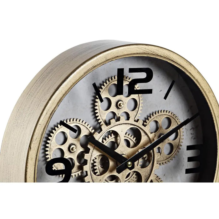 Table clock DKD Home Decor Golden Gears - Декорация и Осветление<<<Дом Градина<<<BigBuy&&&Стенни часовници и