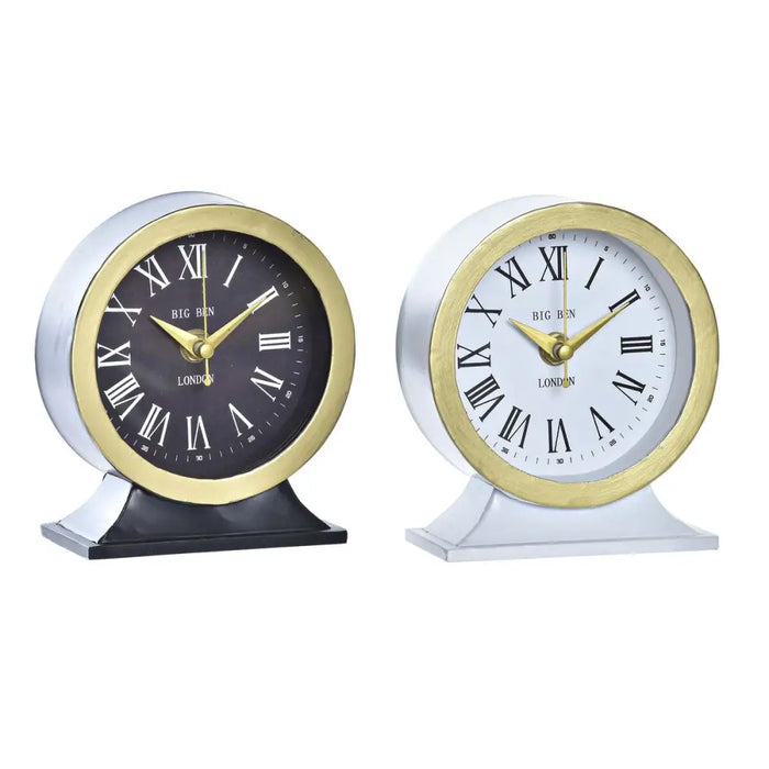 Table clock DKD Home Decor White Black (2 Units) - Декорация и Осветление<<<Дом Градина<<<BigBuy&&&Стенни часовници и