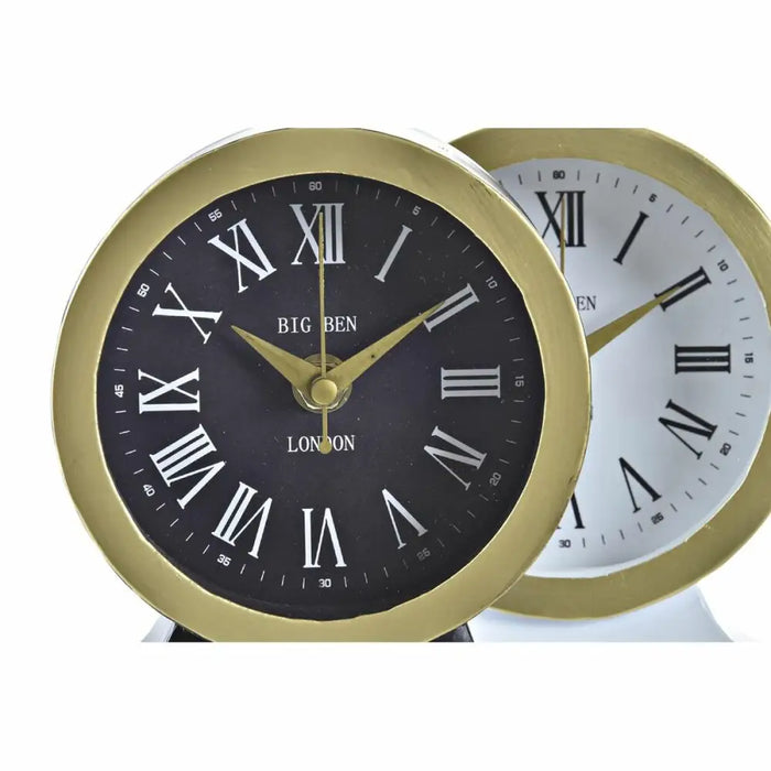 Table clock DKD Home Decor White Black (2 Units) - Декорация и Осветление<<<Дом Градина<<<BigBuy&&&Стенни часовници и
