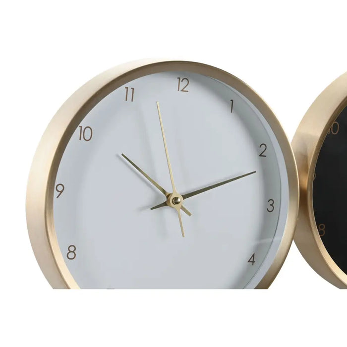 Table clock DKD Home Decor White Black Golden Lady (2 Units) - Декорация и Осветление<<<Дом Градина<<<BigBuy&&&Стенни