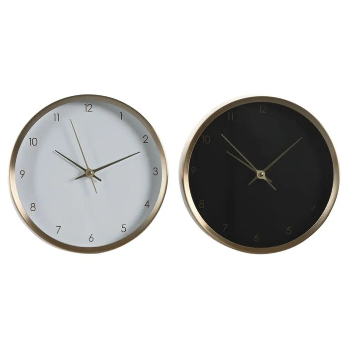 Table clock DKD Home Decor White Black Golden Lady (2 Units) - Декорация и Осветление<<<Дом Градина<<<BigBuy&&&Стенни