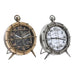 Table clock DKD Home Decor White Black Golden Silver World Map (2 Units) - Декорация и Осветление<<<Дом