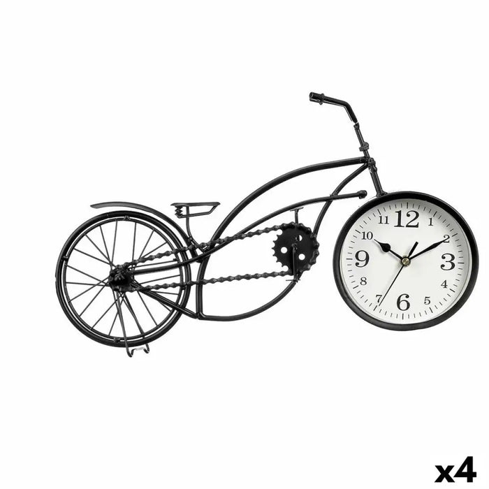 Table clock Gift Decor Black Bicycle (4 Units) - Декорация и Осветление<<<Дом Градина<<<BigBuy&&&Стенни часовници и