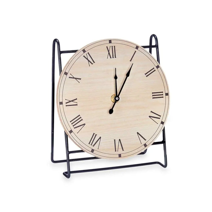 Table clock Gift Decor Black Wood (6 Units) - Декорация и Осветление<<<Дом Градина<<<BigBuy&&&Стенни часовници и