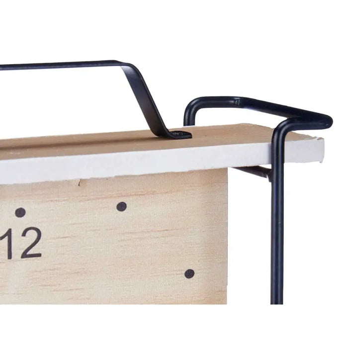 Table clock Gift Decor Black Wood (6 Units) - Декорация и Осветление<<<Дом Градина<<<BigBuy&&&Стенни часовници и