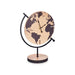 Table clock Gift Decor Black Wood World Map (6 Units) - Декорация и Осветление<<<Дом Градина<<<BigBuy&&&Стенни
