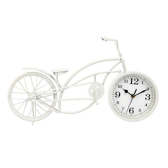 Table clock Gift Decor White Bicycle (4 Units) - Декорация и Осветление<<<Дом Градина<<<BigBuy&&&Стенни часовници и